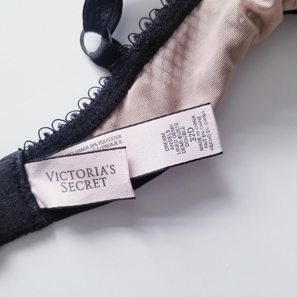 Victoria's Secret Olive & Nude Lace Bra Swarovski Embellished 32D - Picture 7 of 7